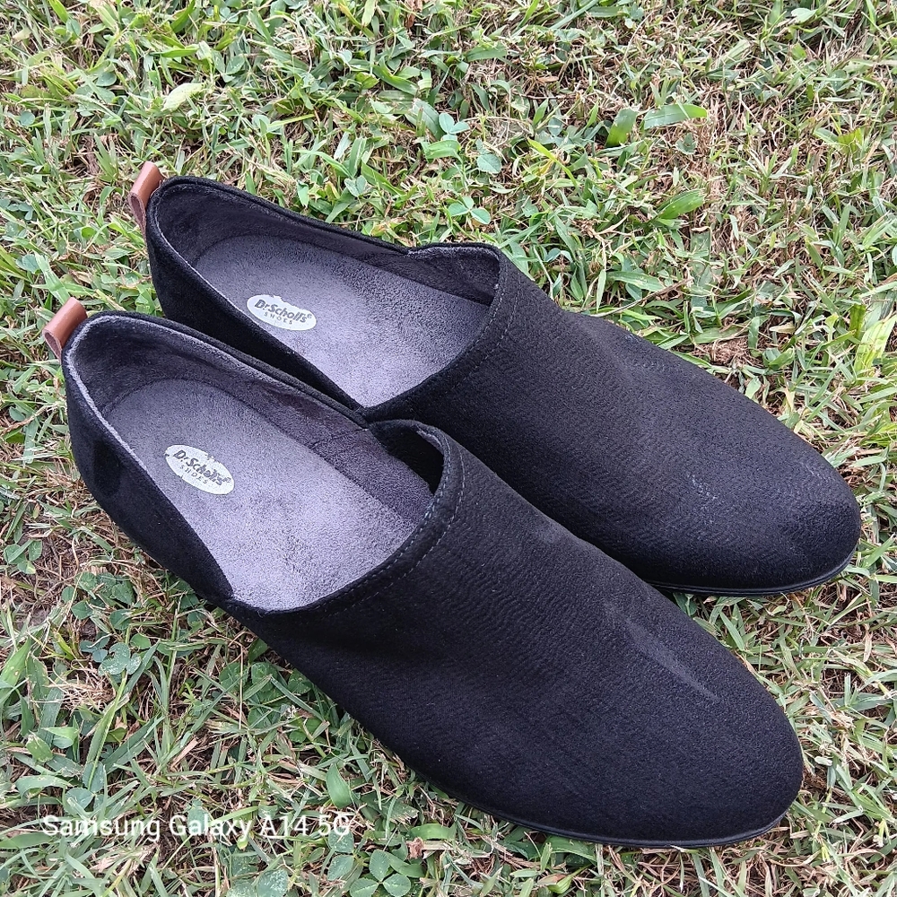 Dr. Scholl's Oxford Suede Shoes Women's Loafer 11M Black Slip-on